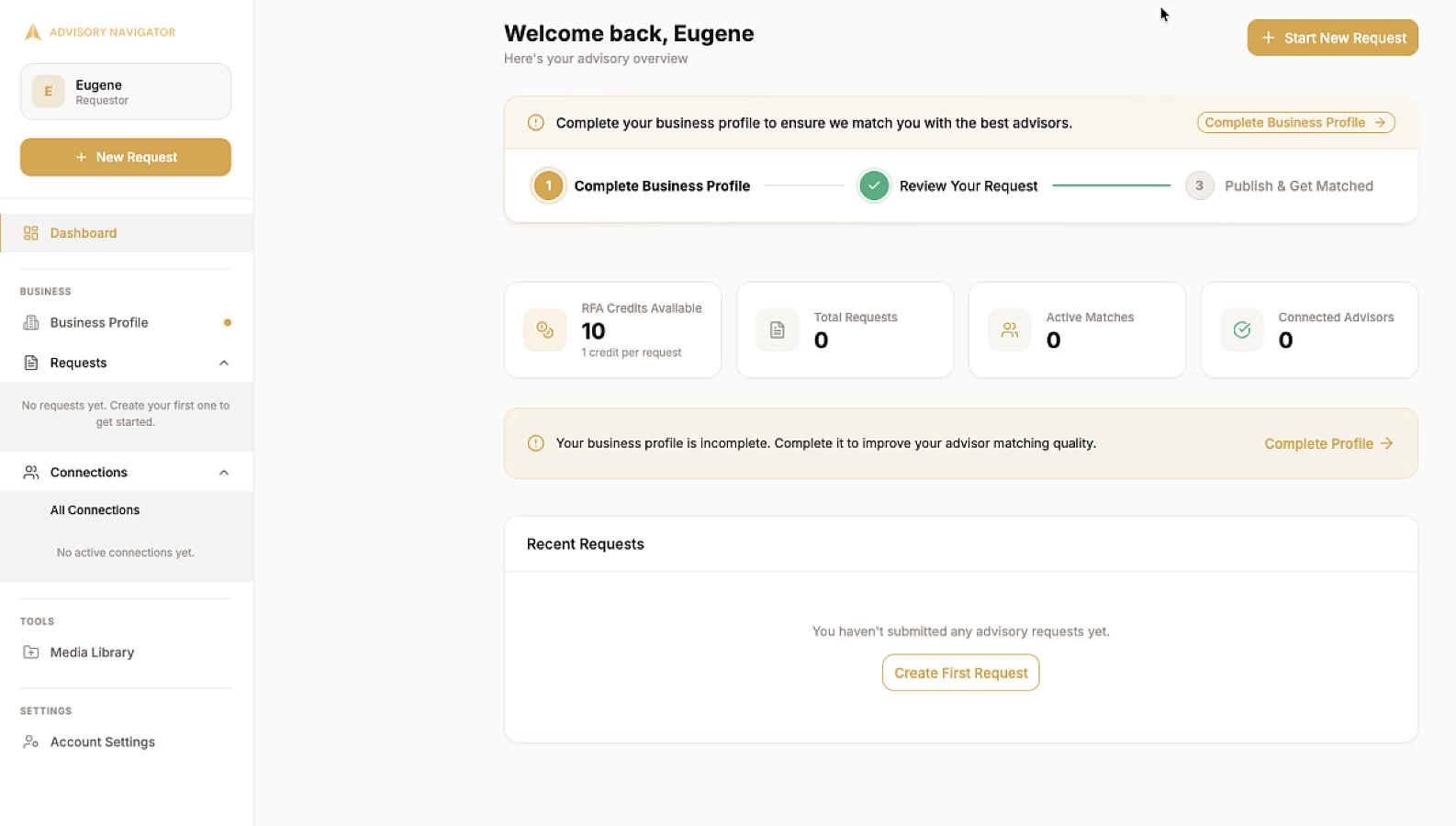 Advisory Navigator screenshot 1