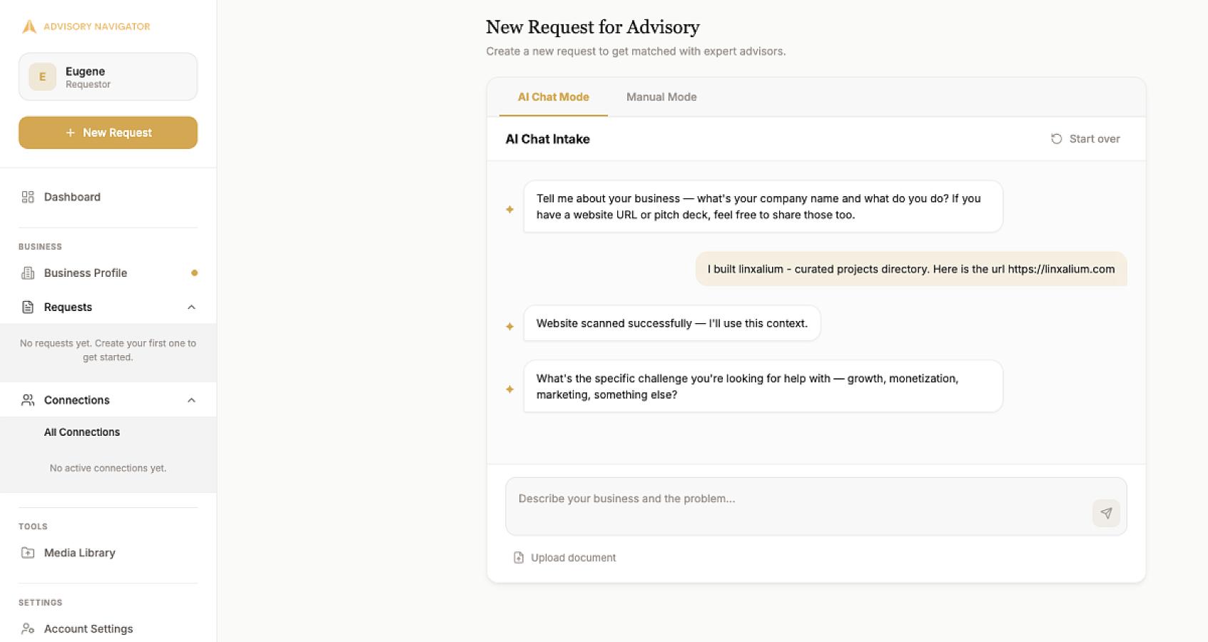 Advisory Navigator screenshot 2