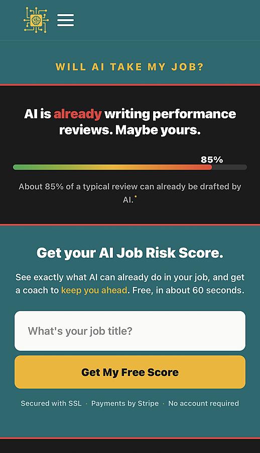 AI Job Risk Check screenshot 1