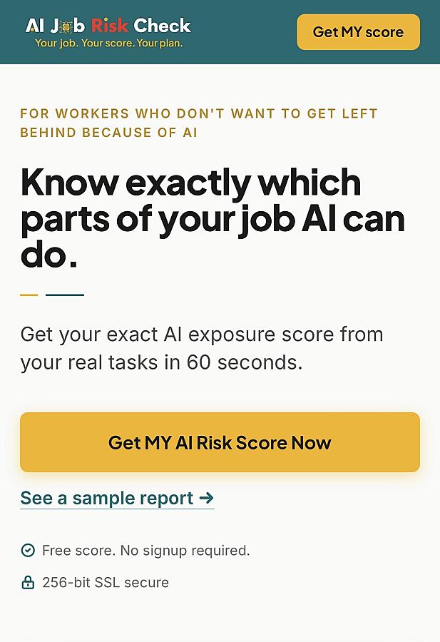 AI Job Risk Check screenshot 1