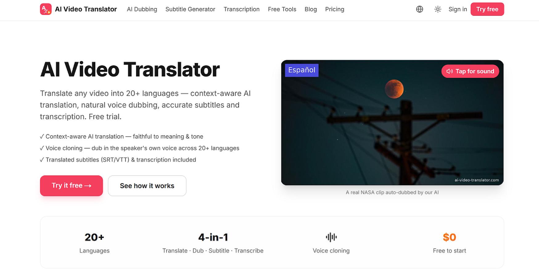 AI Video Translator screenshot 1