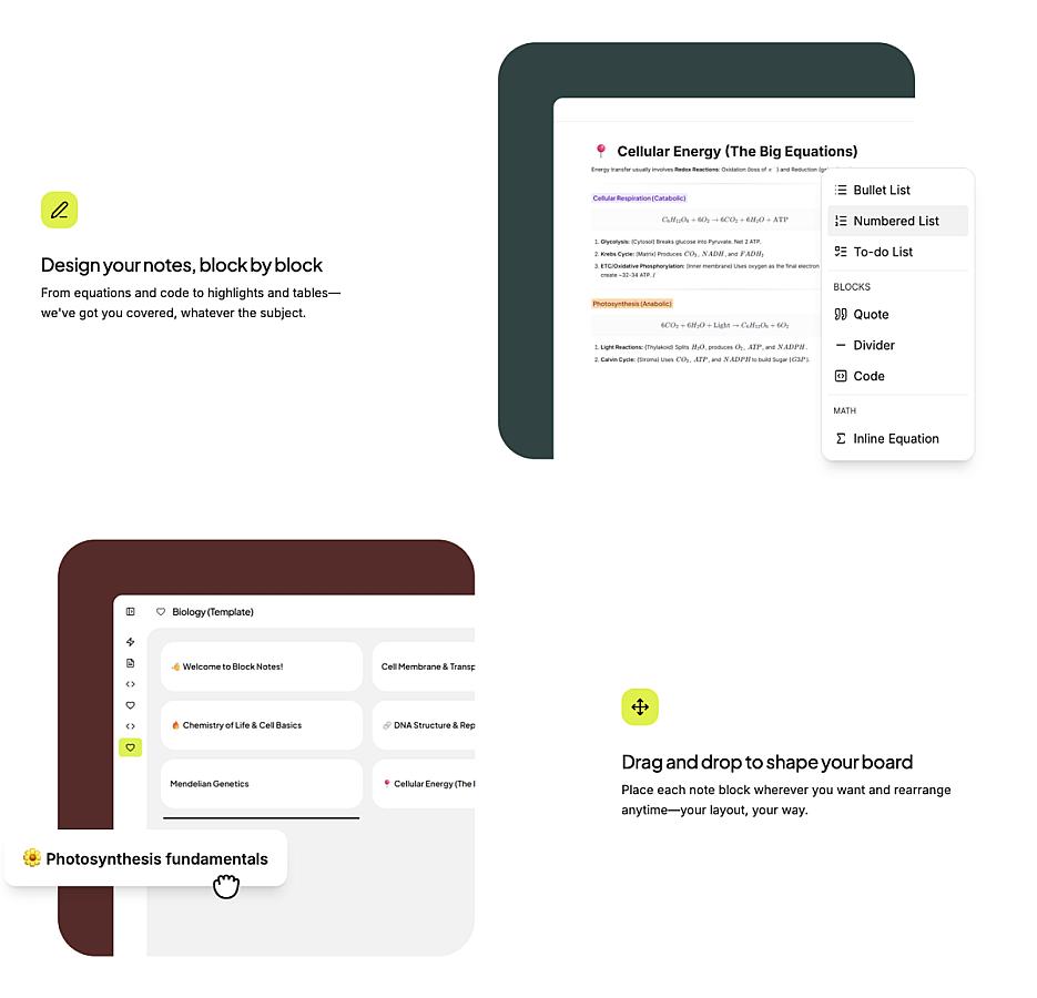 Blocknotes screenshot 2