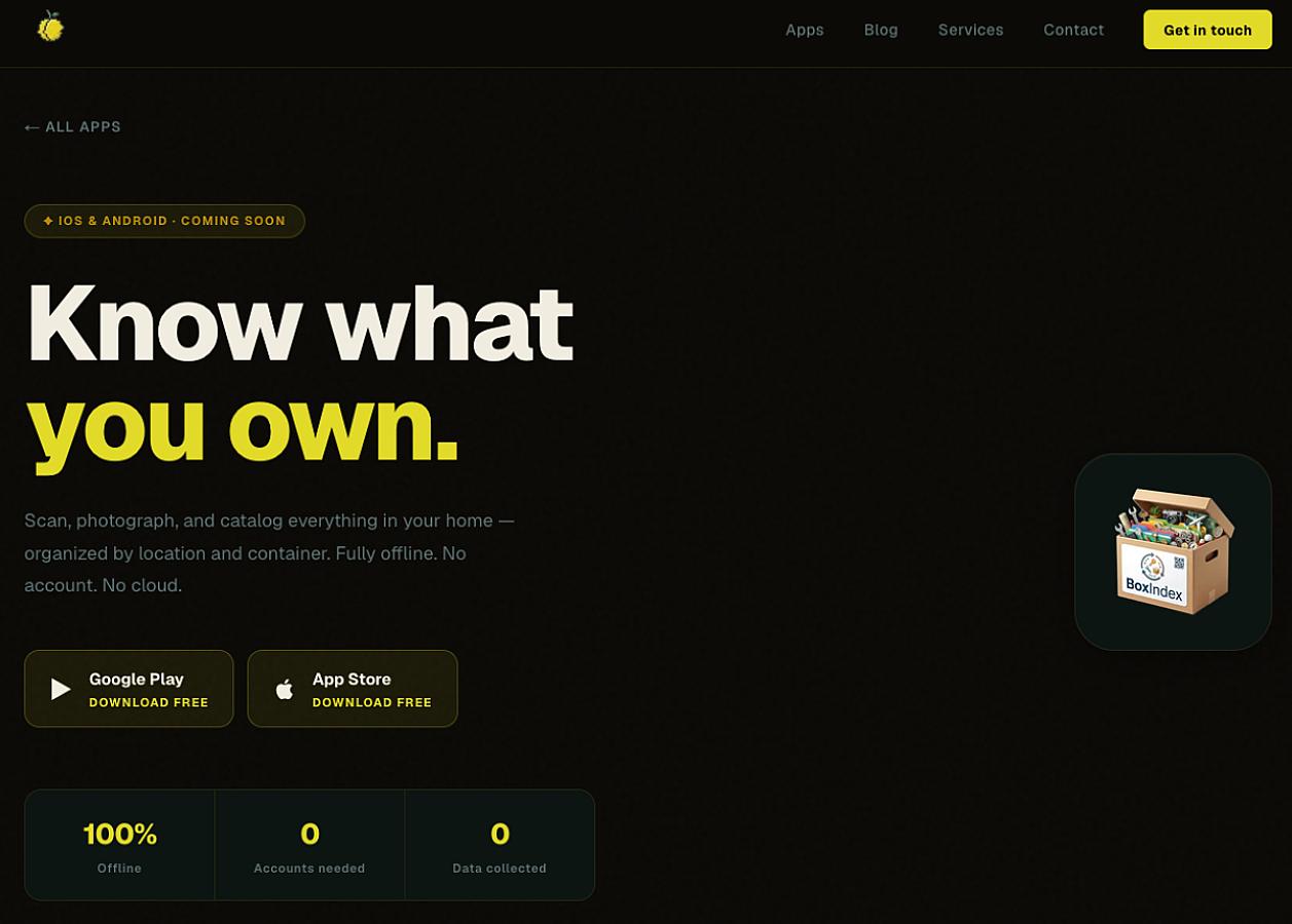 BoxIndex screenshot 1