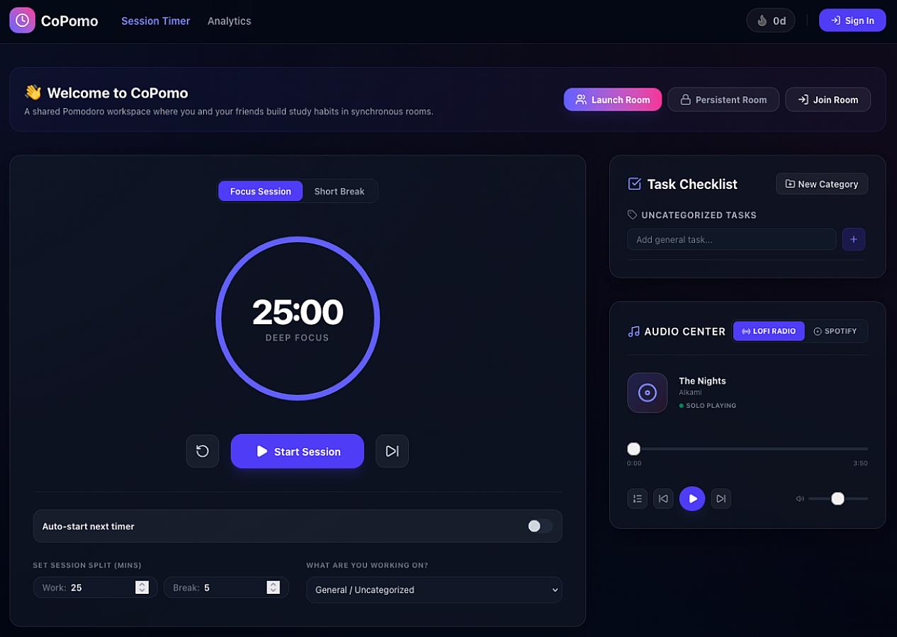 CoPomo screenshot 1