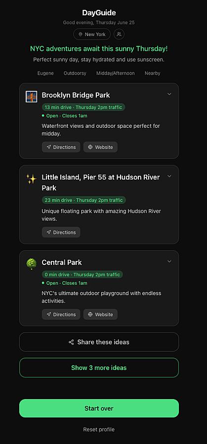 DayGuide screenshot 2