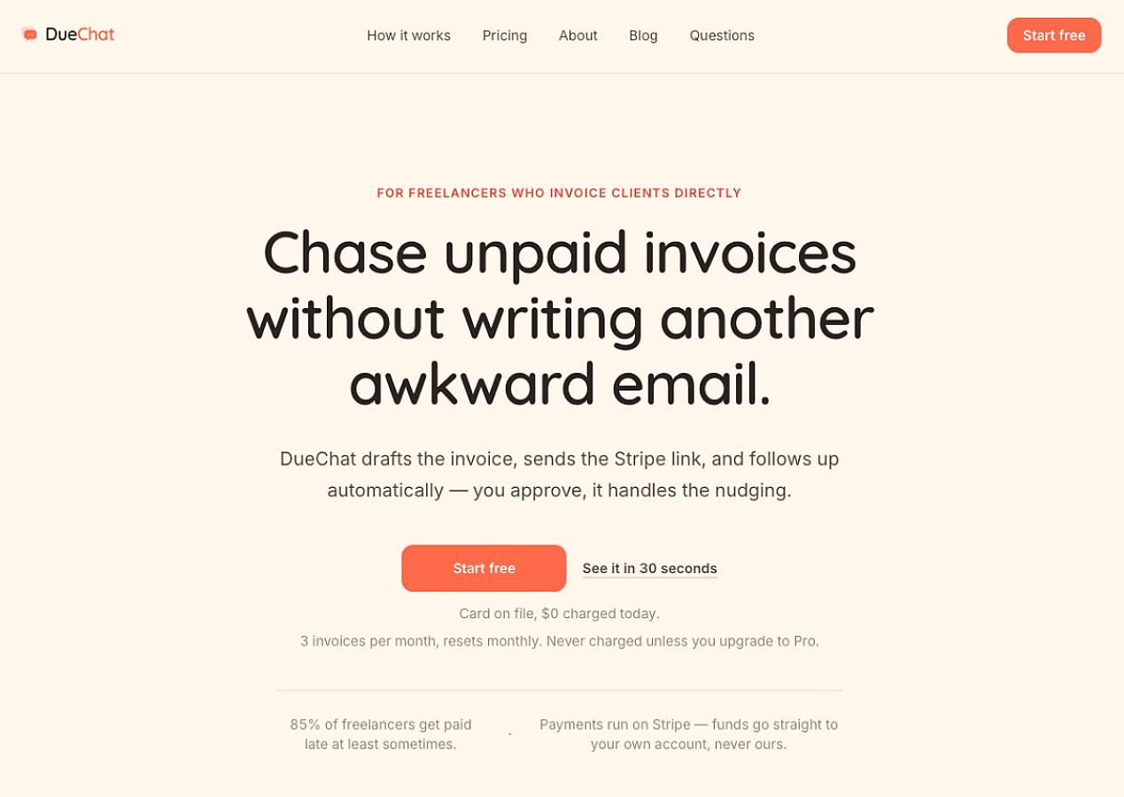 DueChat screenshot 2
