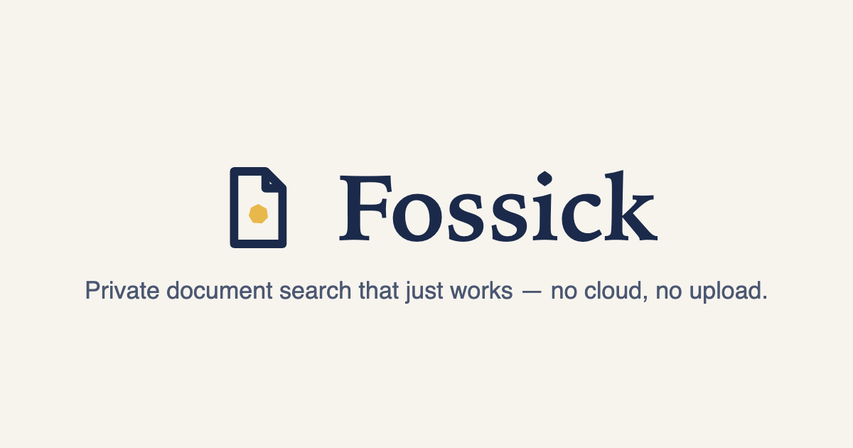 Fossick logo