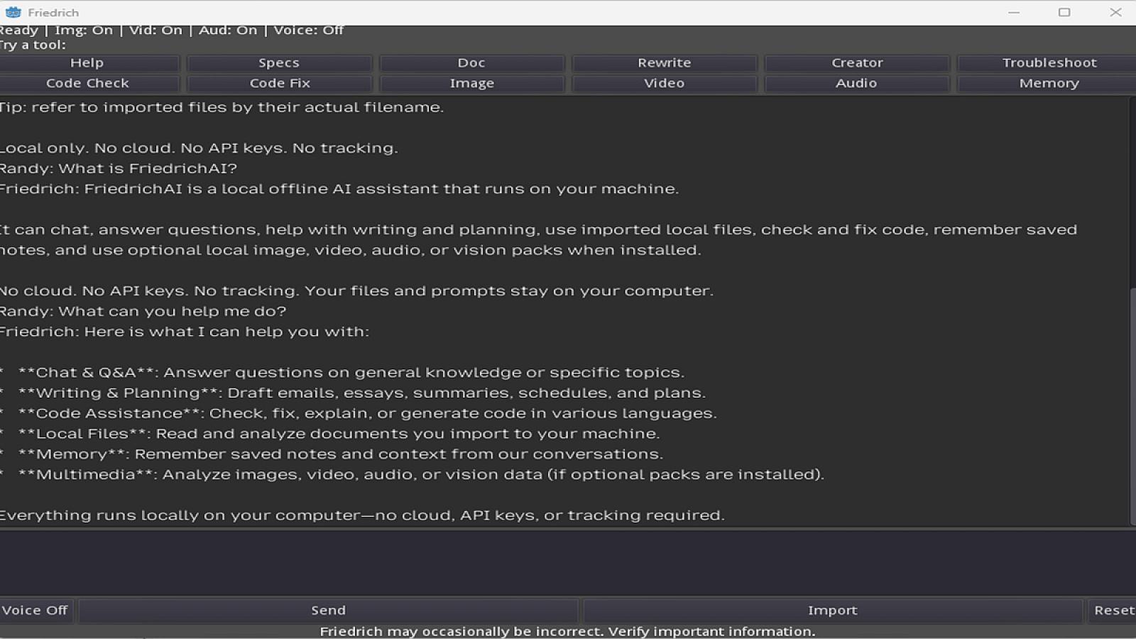 FriedrichAI: Offline AI screenshot 2