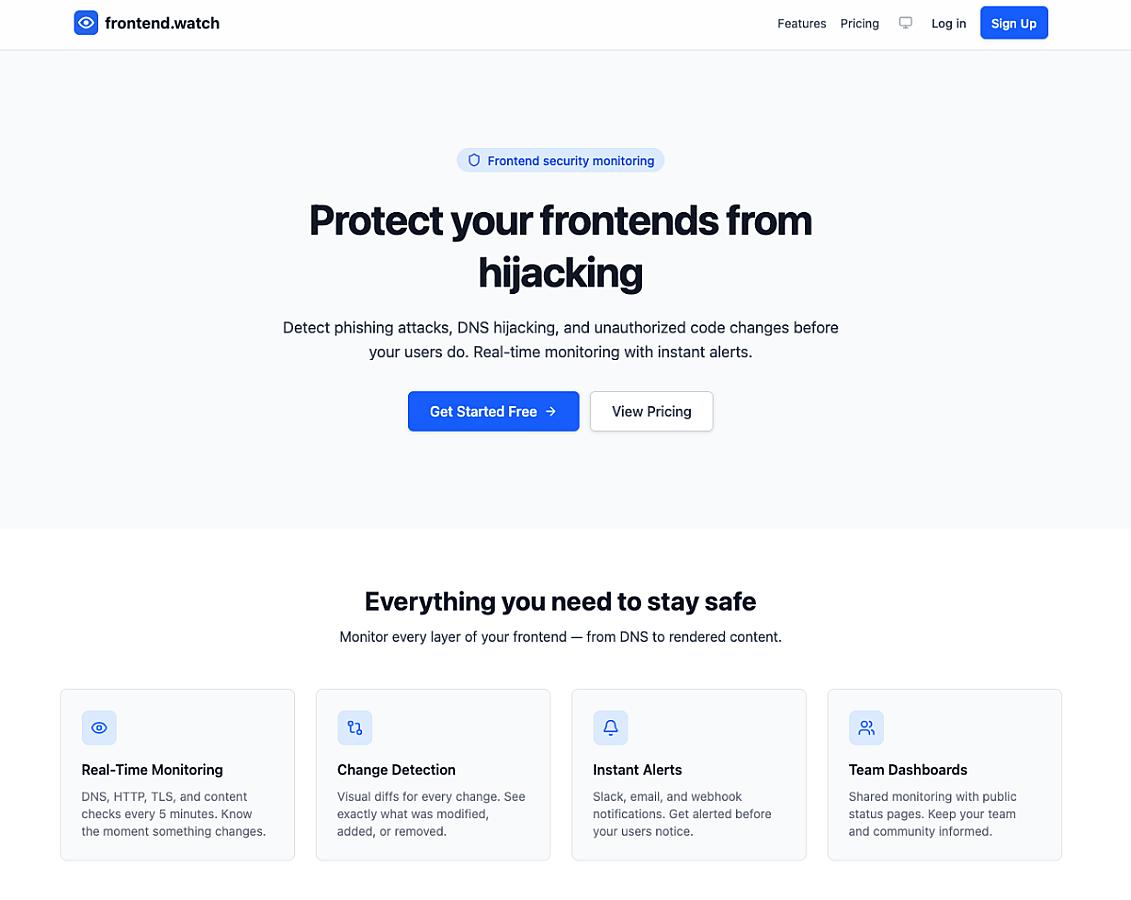 frontend.watch screenshot 1
