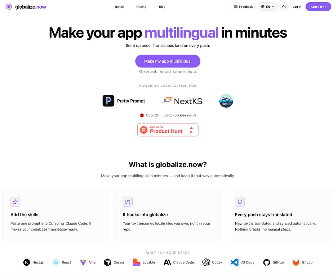 Globalize screenshot 2