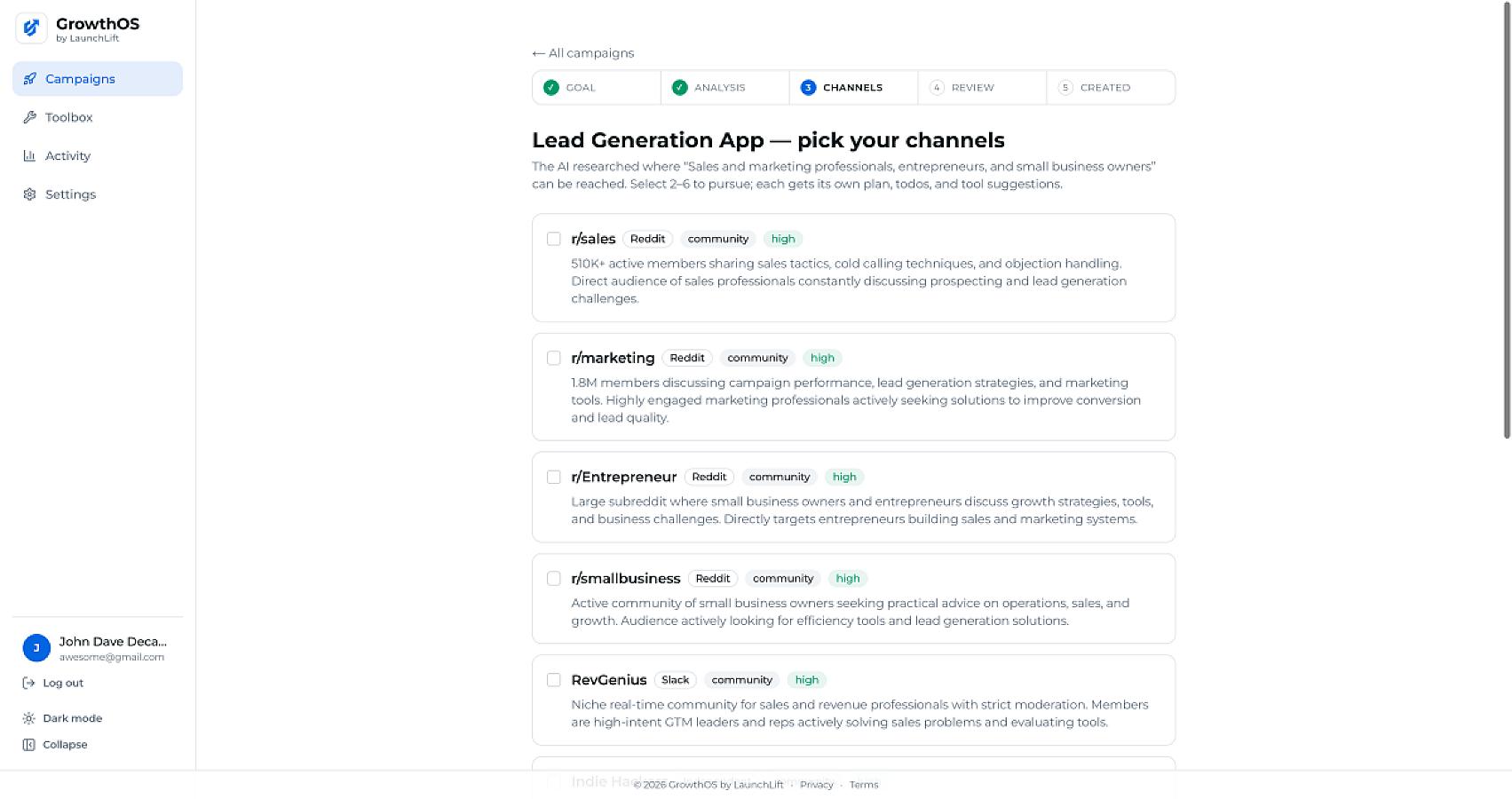 GrowthOS - LaunchLift screenshot 6