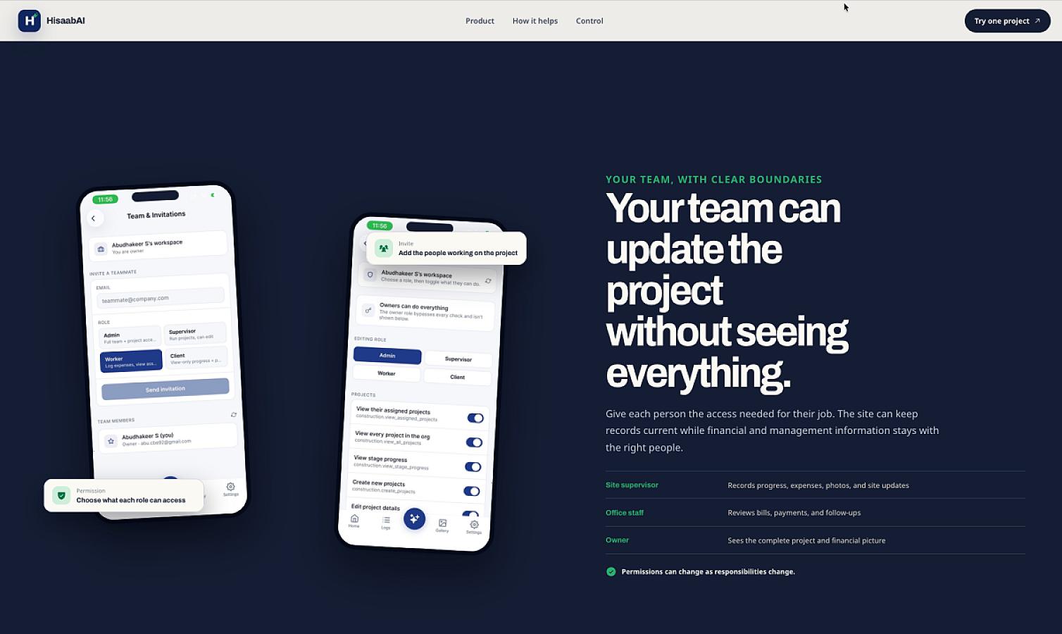 HisaabAI screenshot 2