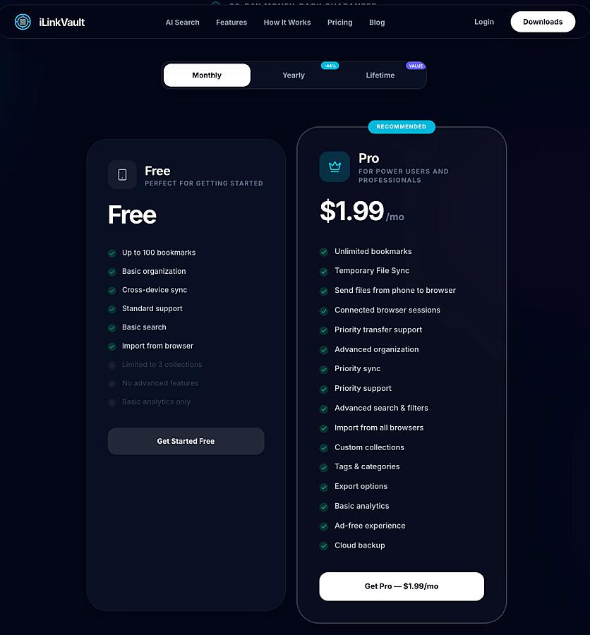iLinkVault screenshot 1