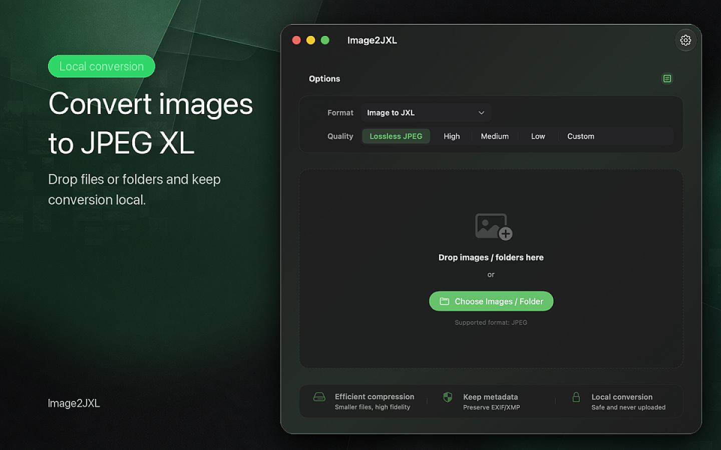 Image2JXL: JPEG XL Converter screenshot 1