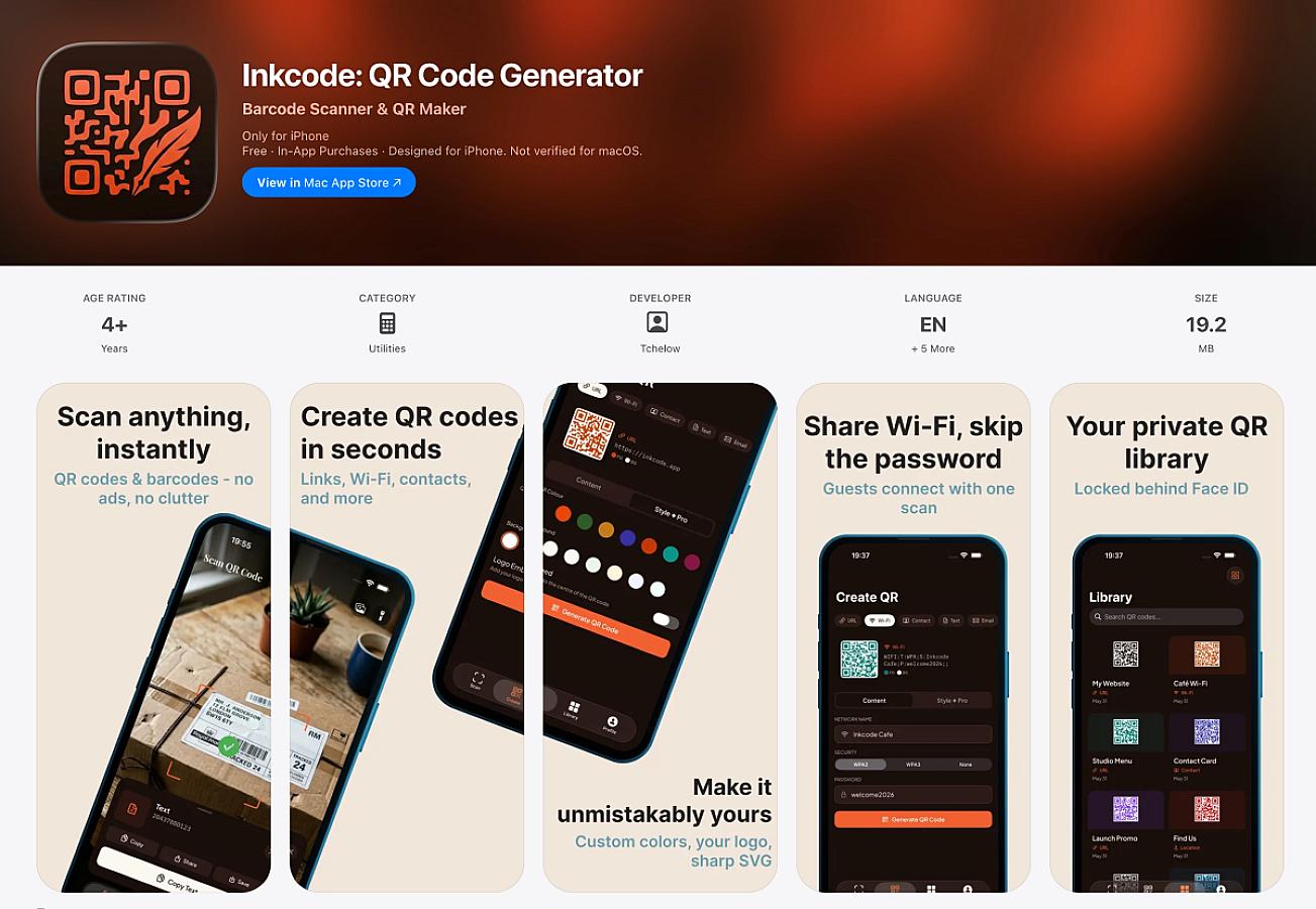 Inkcode screenshot 1