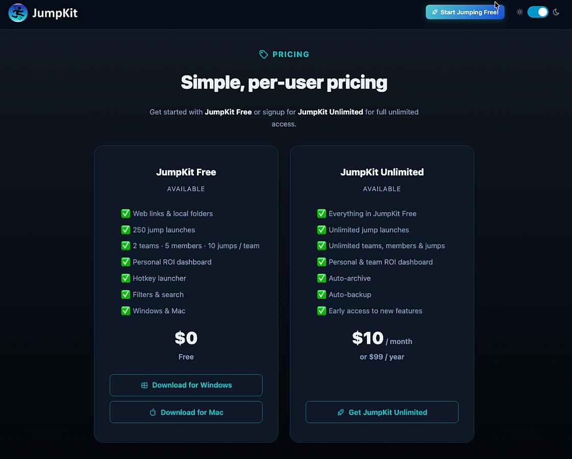 JumpKit screenshot 1