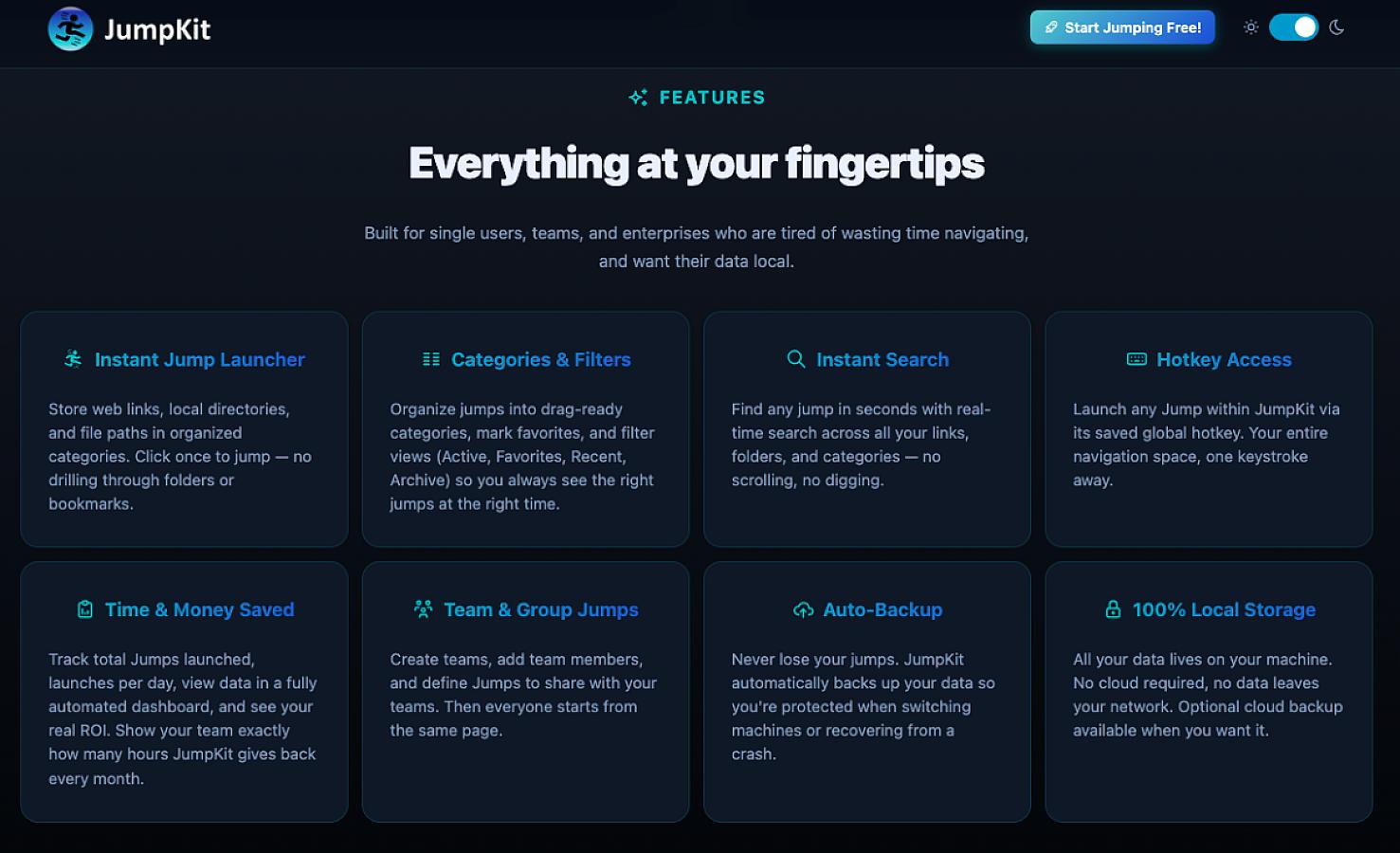 JumpKit screenshot 2