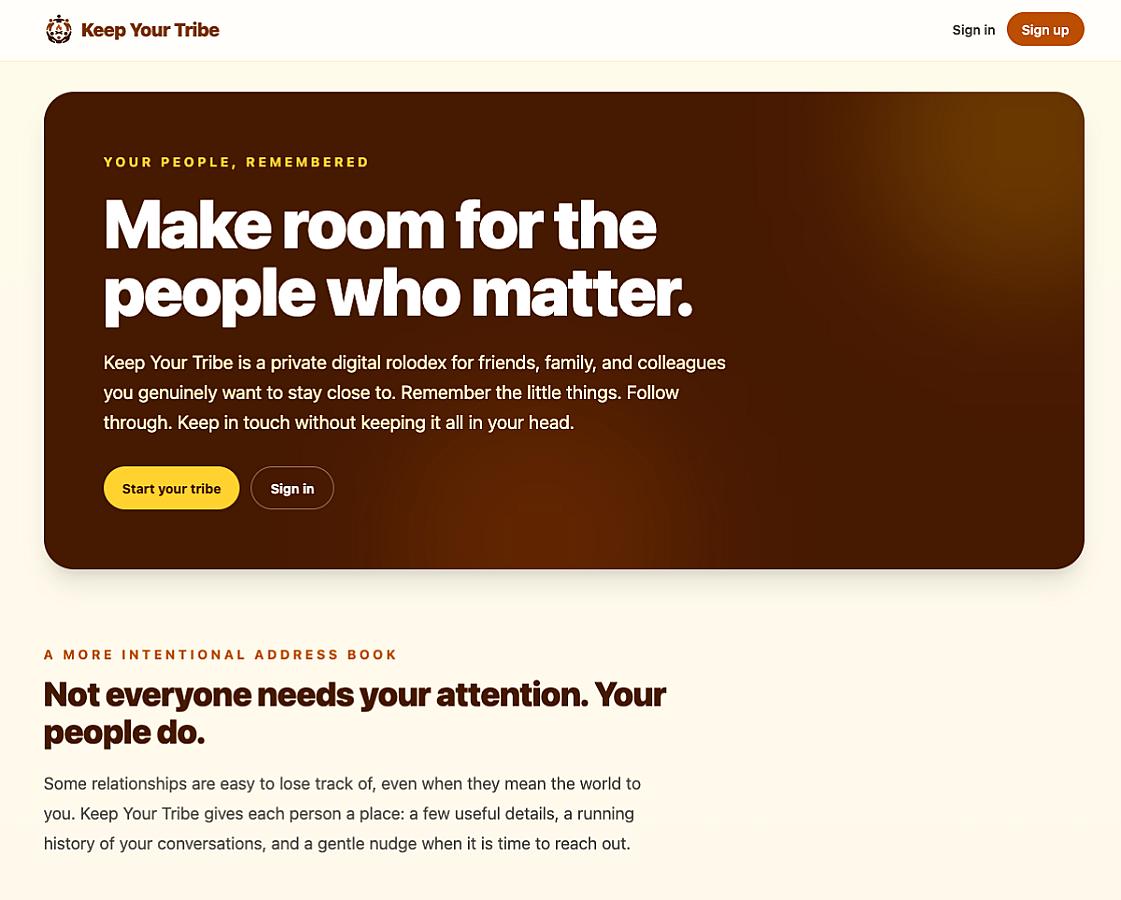 Keep Your Tribe screenshot 3