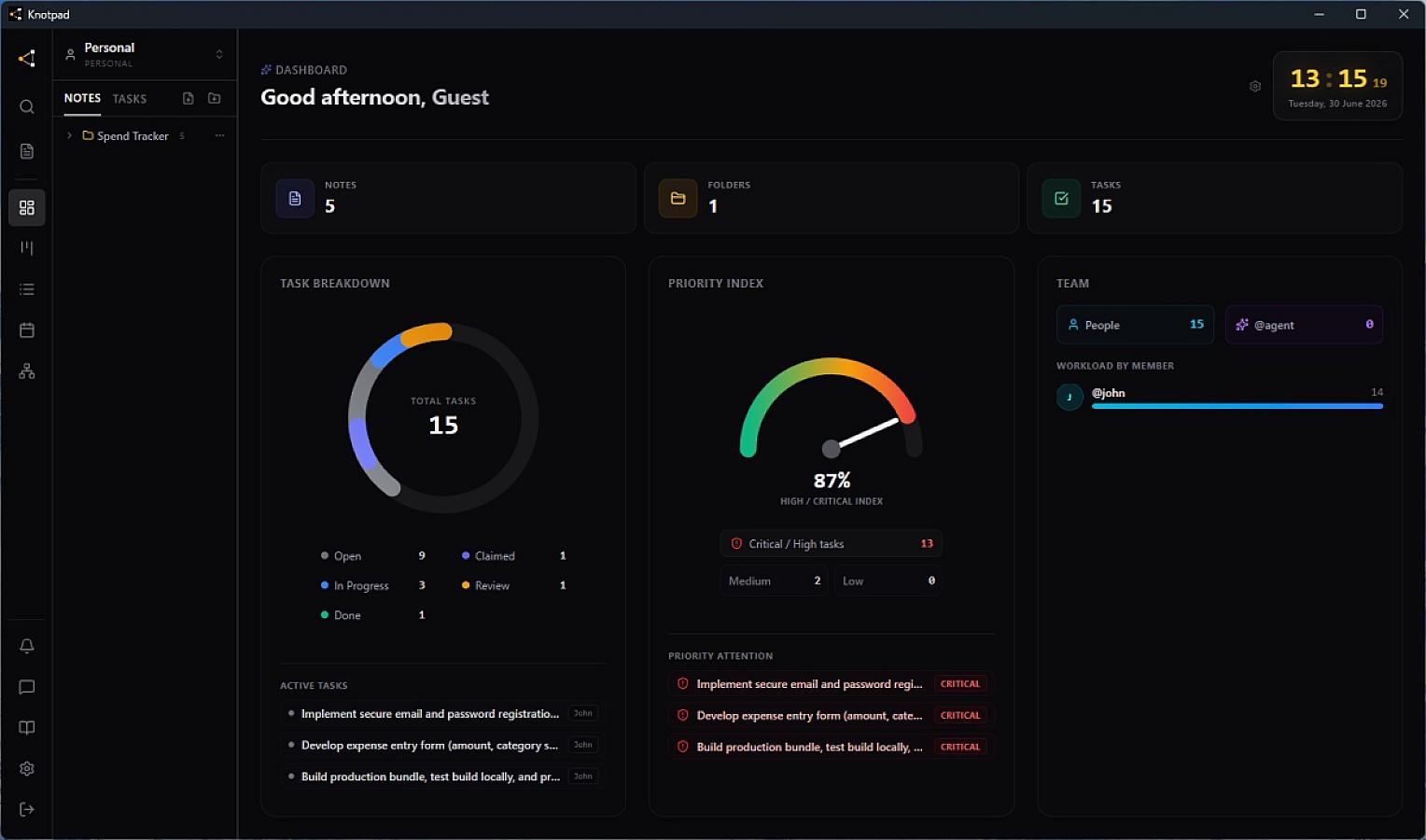 Knotpad screenshot 1