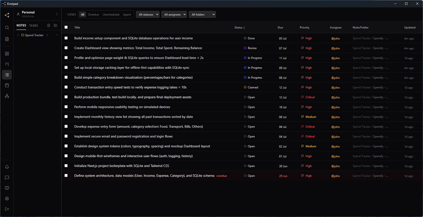 Knotpad screenshot 4