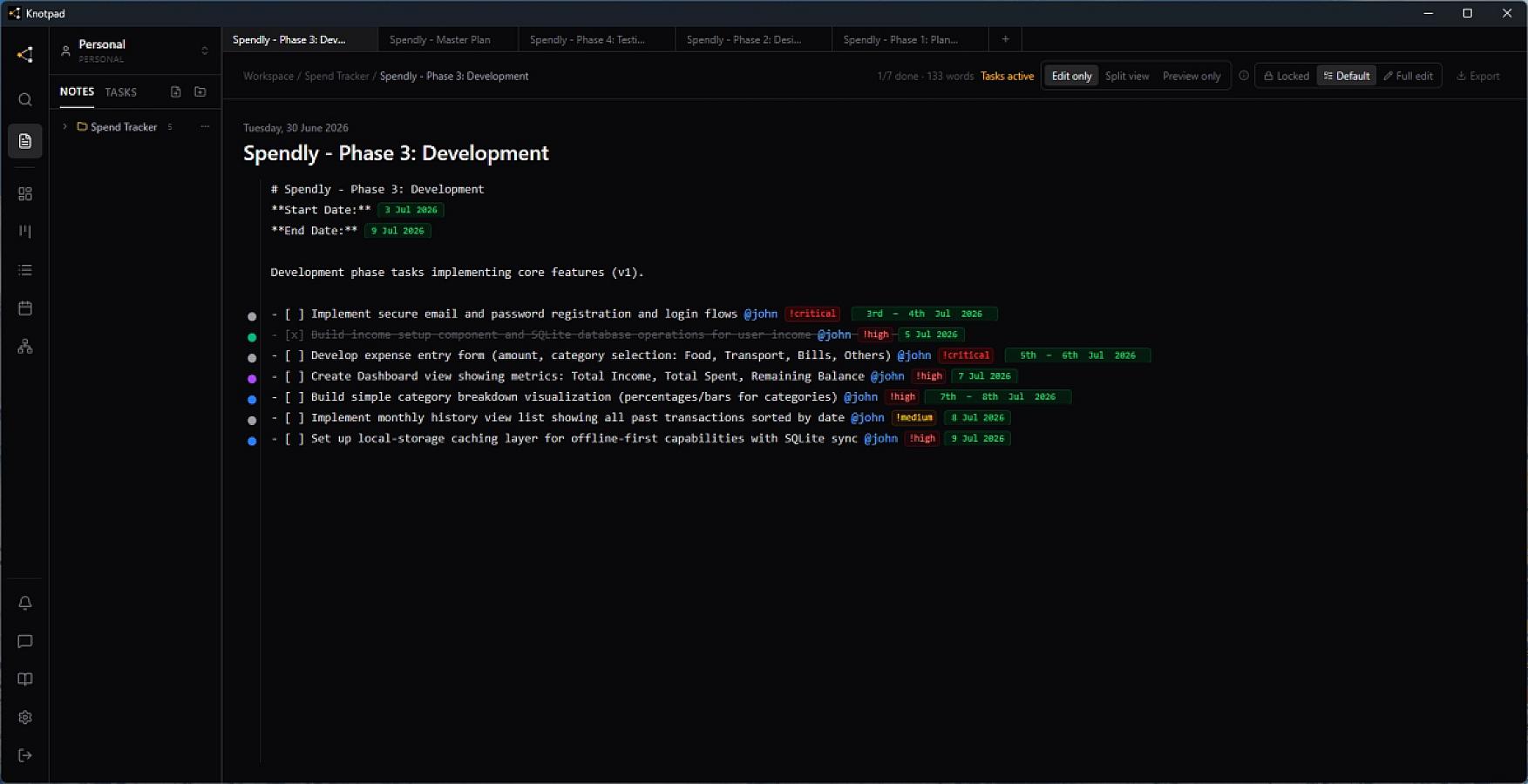 Knotpad screenshot 5