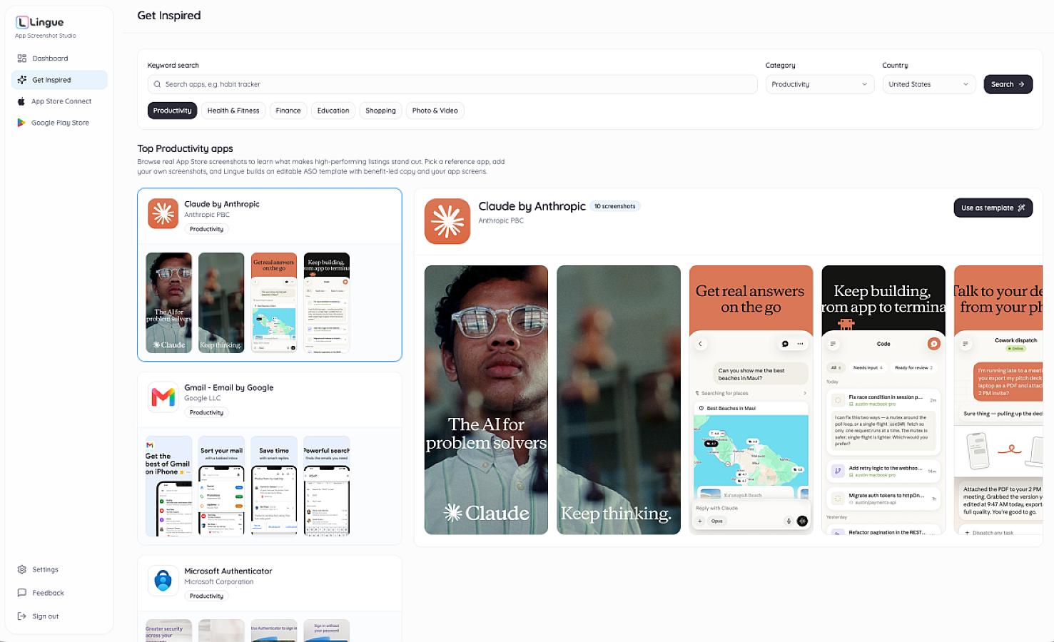 Lingue screenshot 1