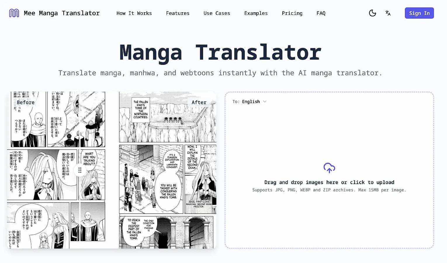 Manga Translator screenshot 1