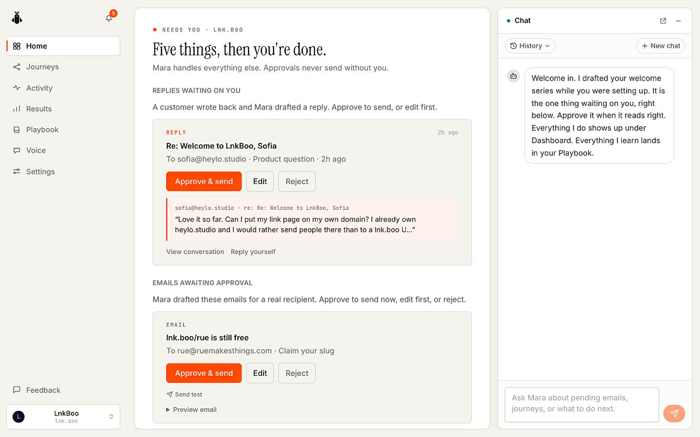 Mara screenshot 1