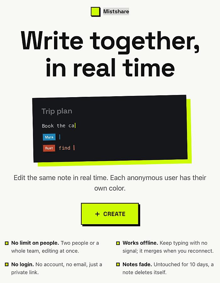 Mistshare screenshot 1