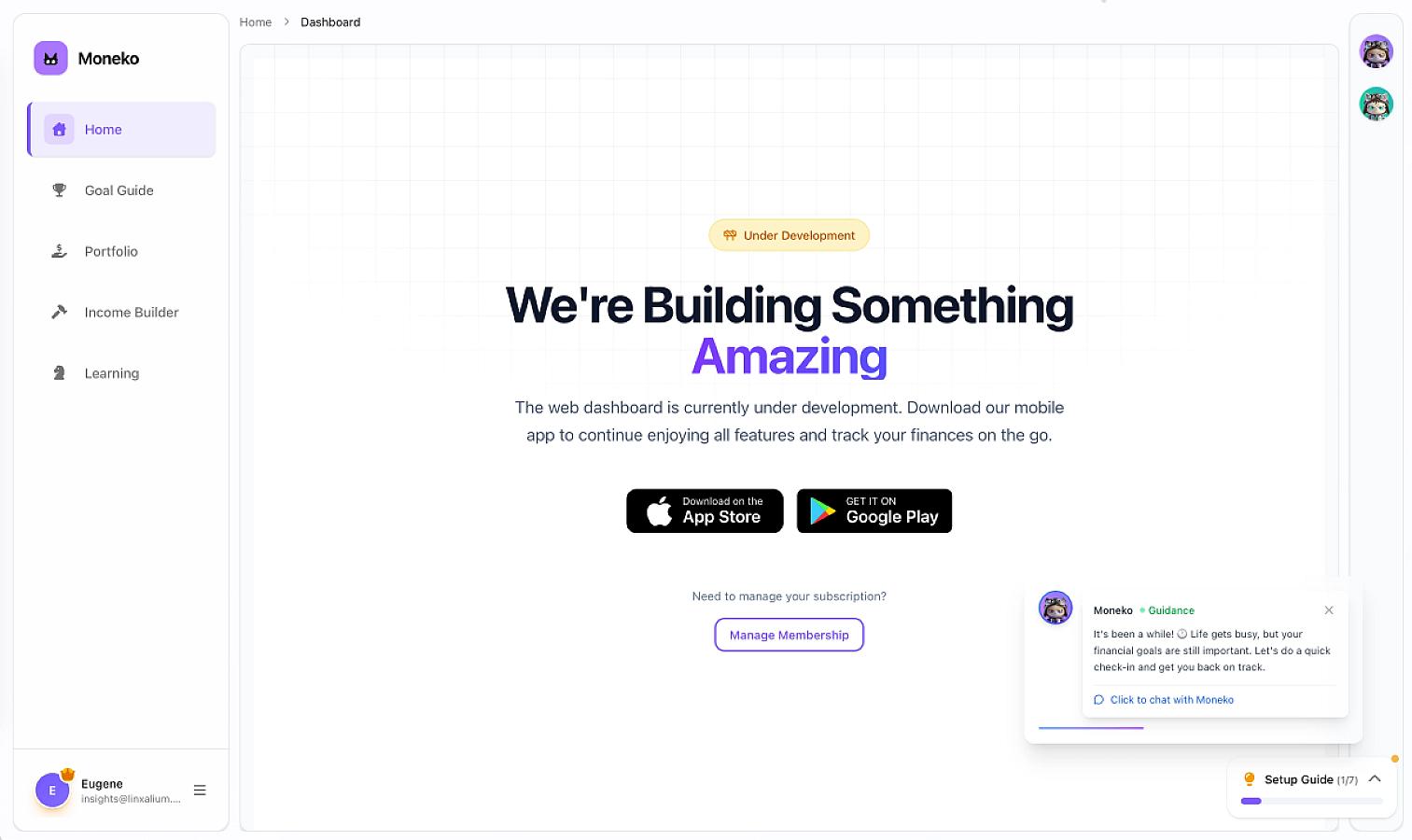 Moneko screenshot 1