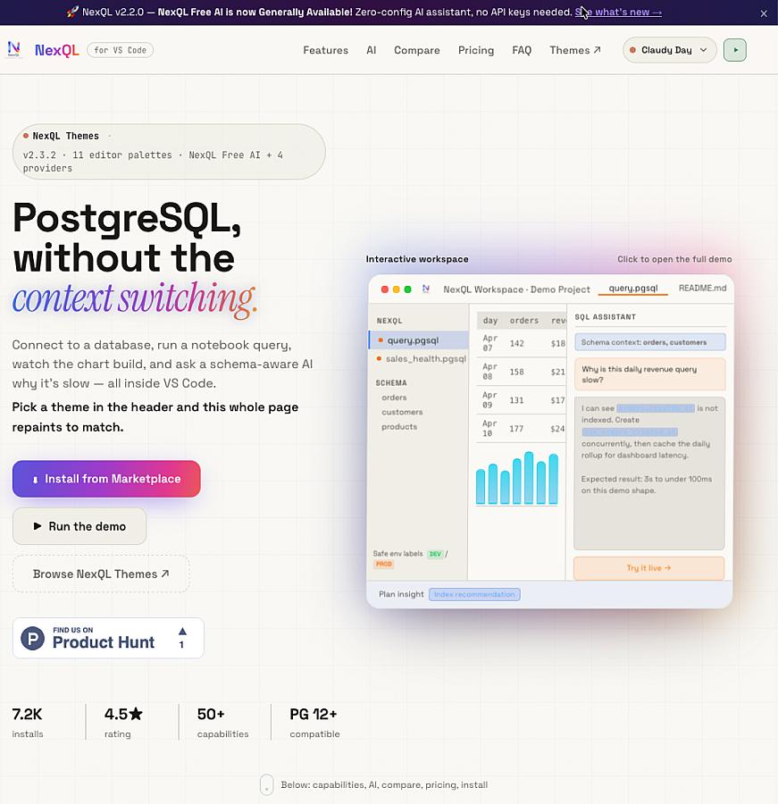 NexQL screenshot 2
