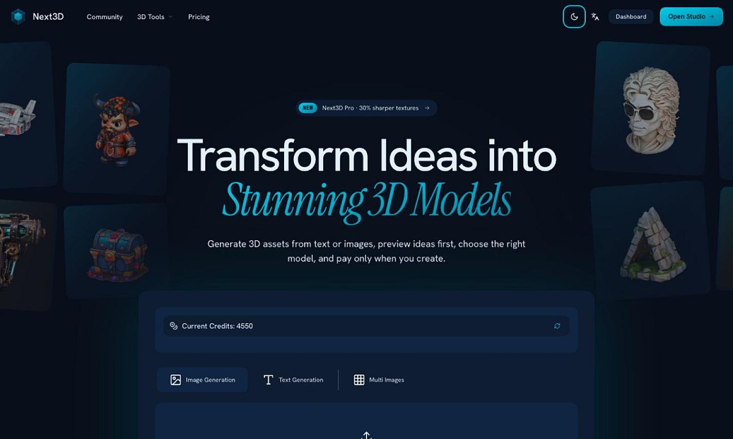 Next3D AI 3D Model Generator screenshot 1