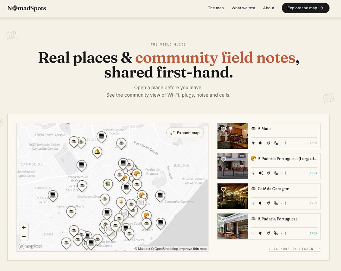 NomadSpots screenshot 1