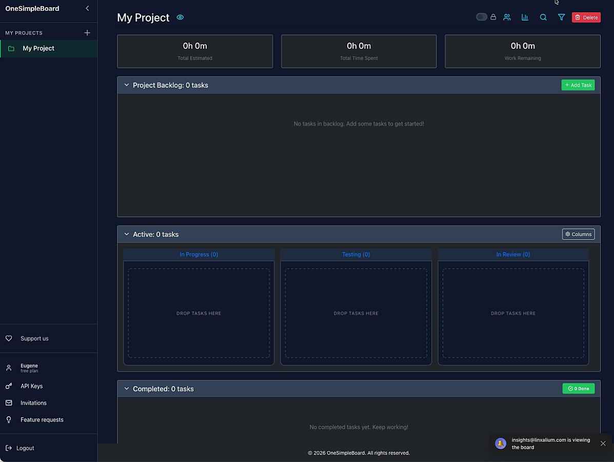 OneSimpleBoard screenshot 1