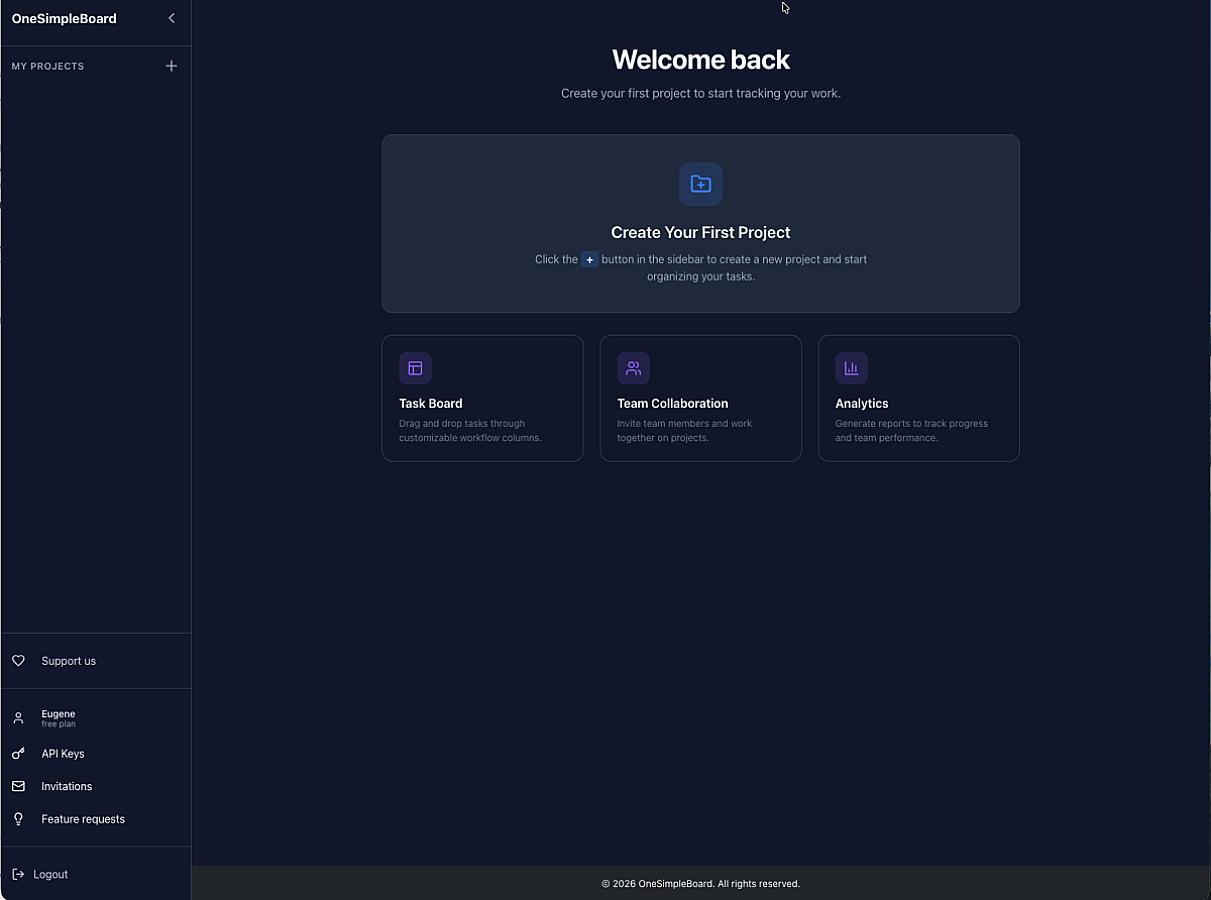OneSimpleBoard screenshot 2