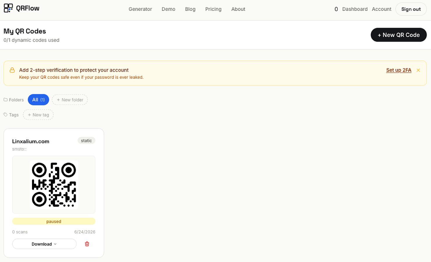 QRFlow screenshot 1
