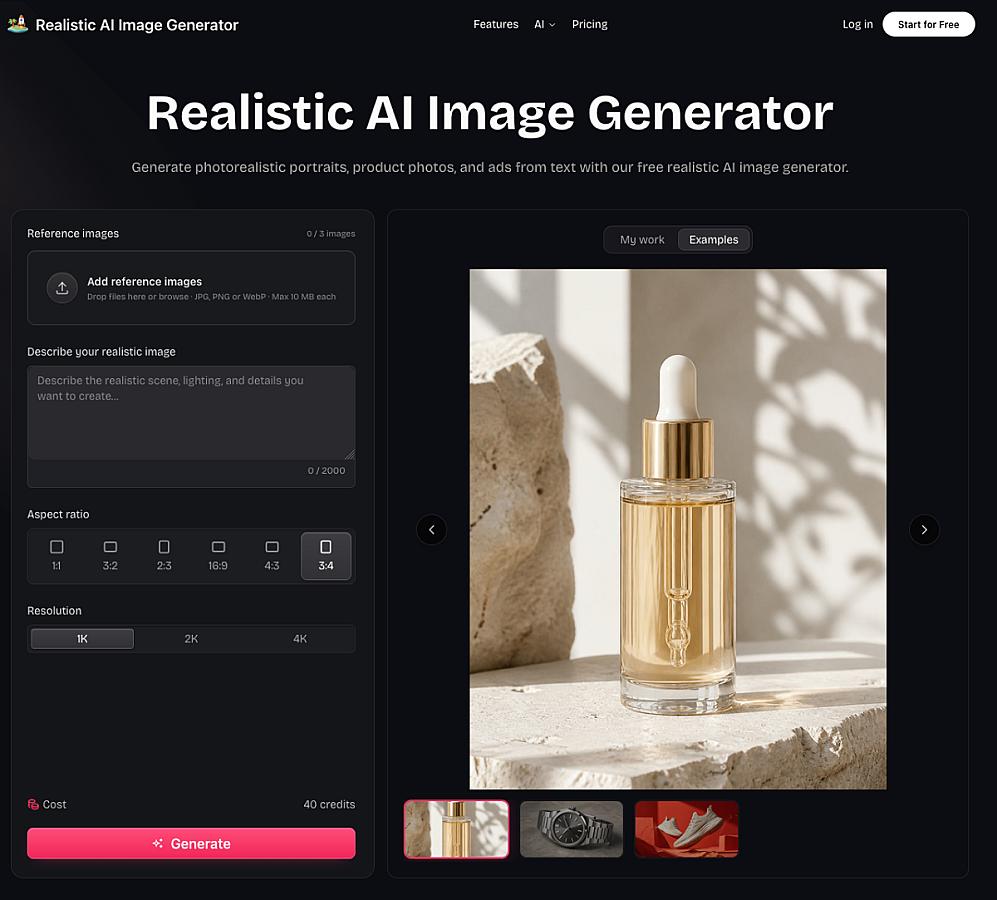 Realistic AI Image Generator screenshot 1
