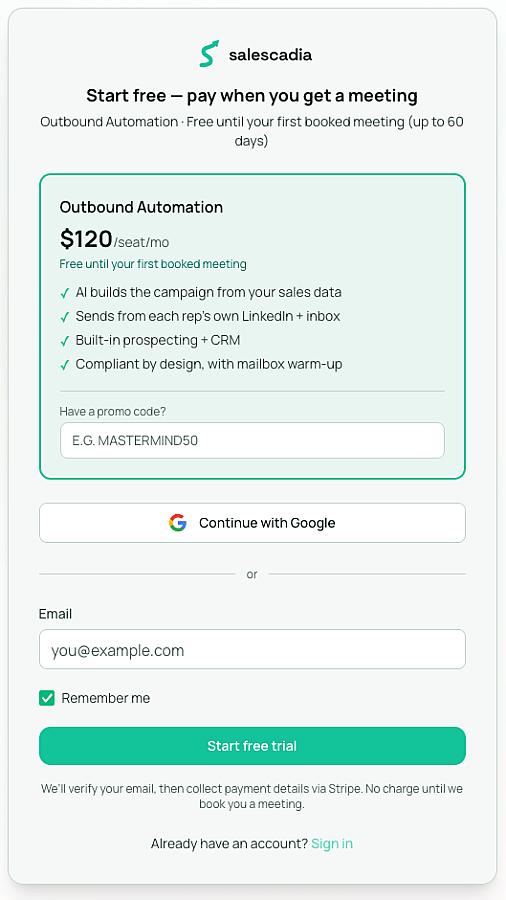 Salescadia screenshot 1