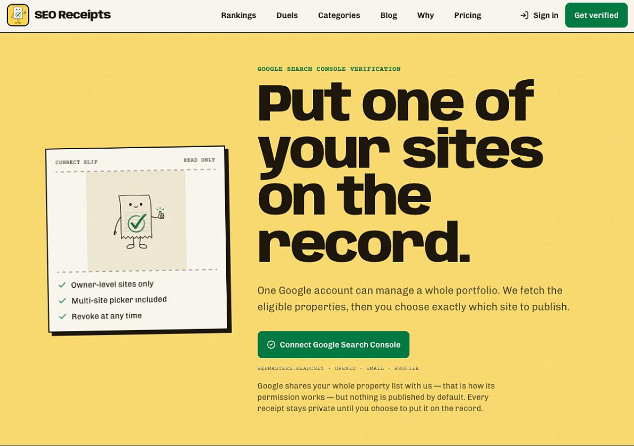 SEO Receipts screenshot 1
