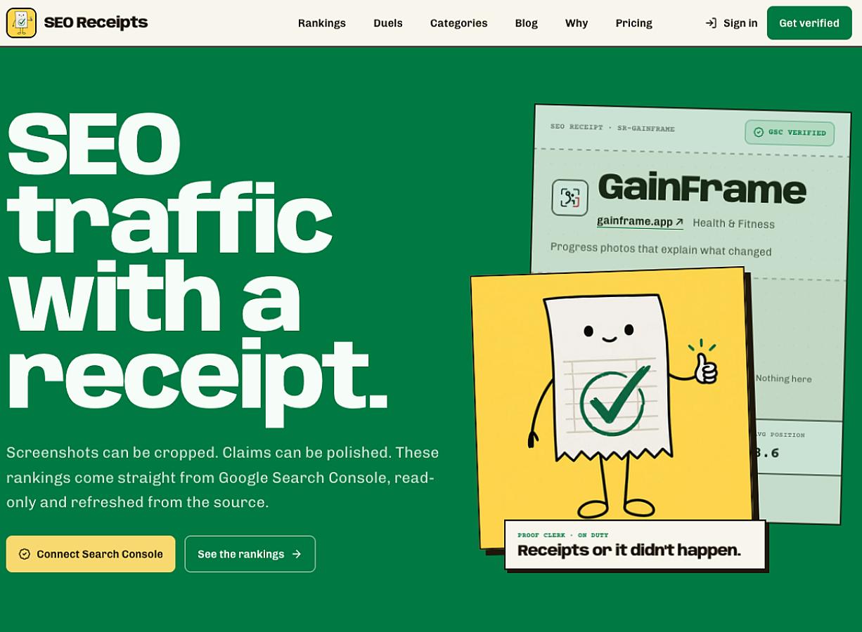 SEO Receipts screenshot 2