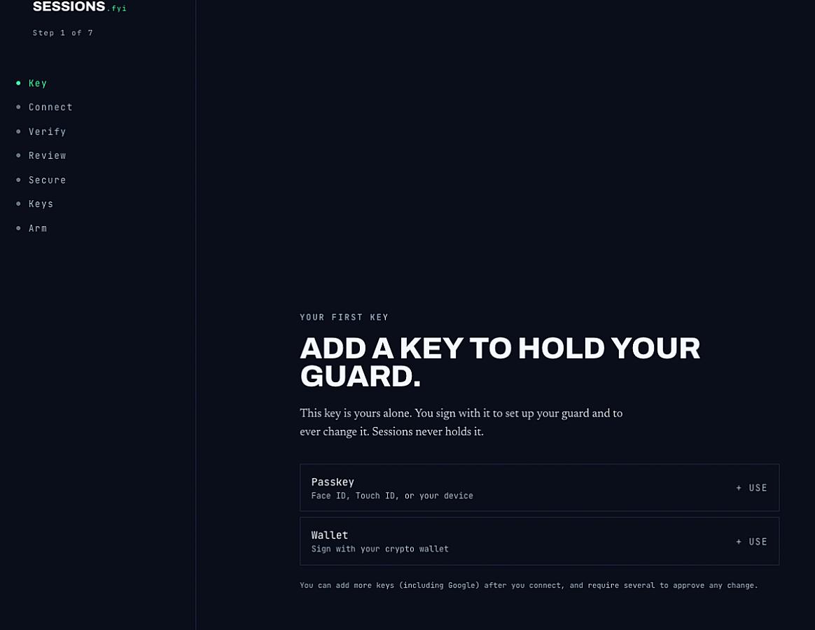 Sessions screenshot 1