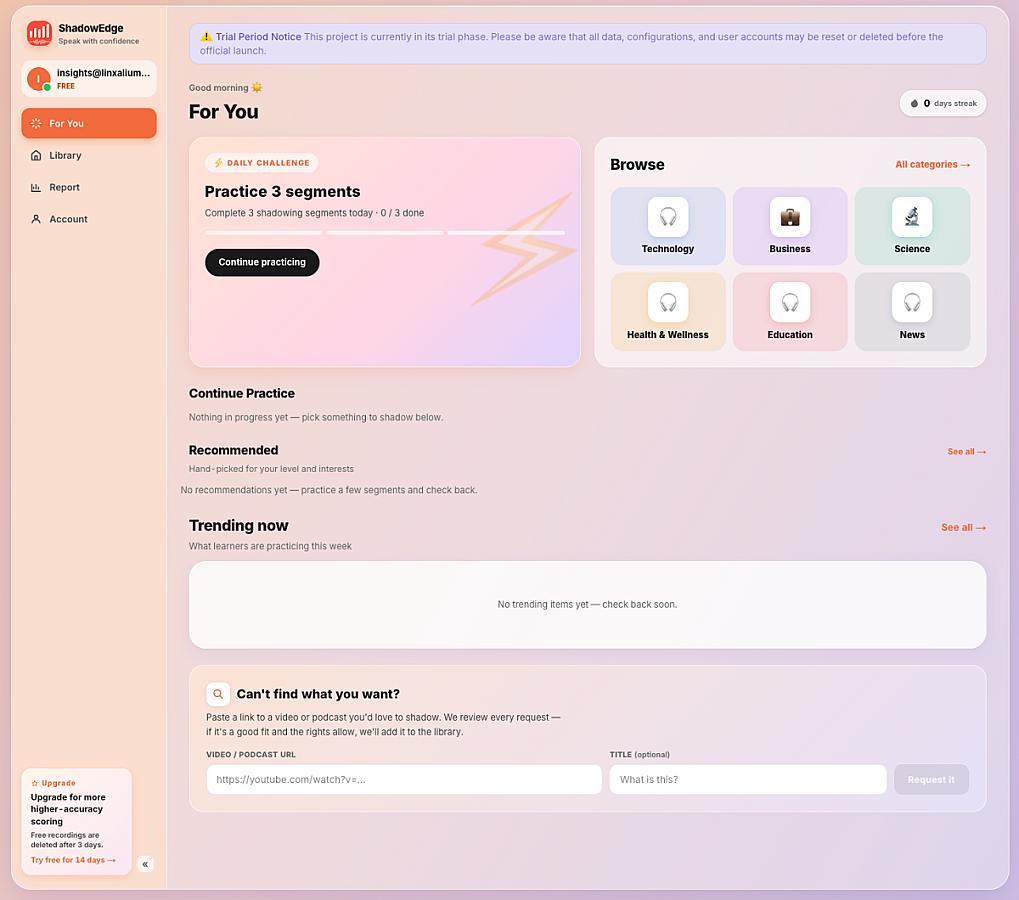 ShadowEdge screenshot 2