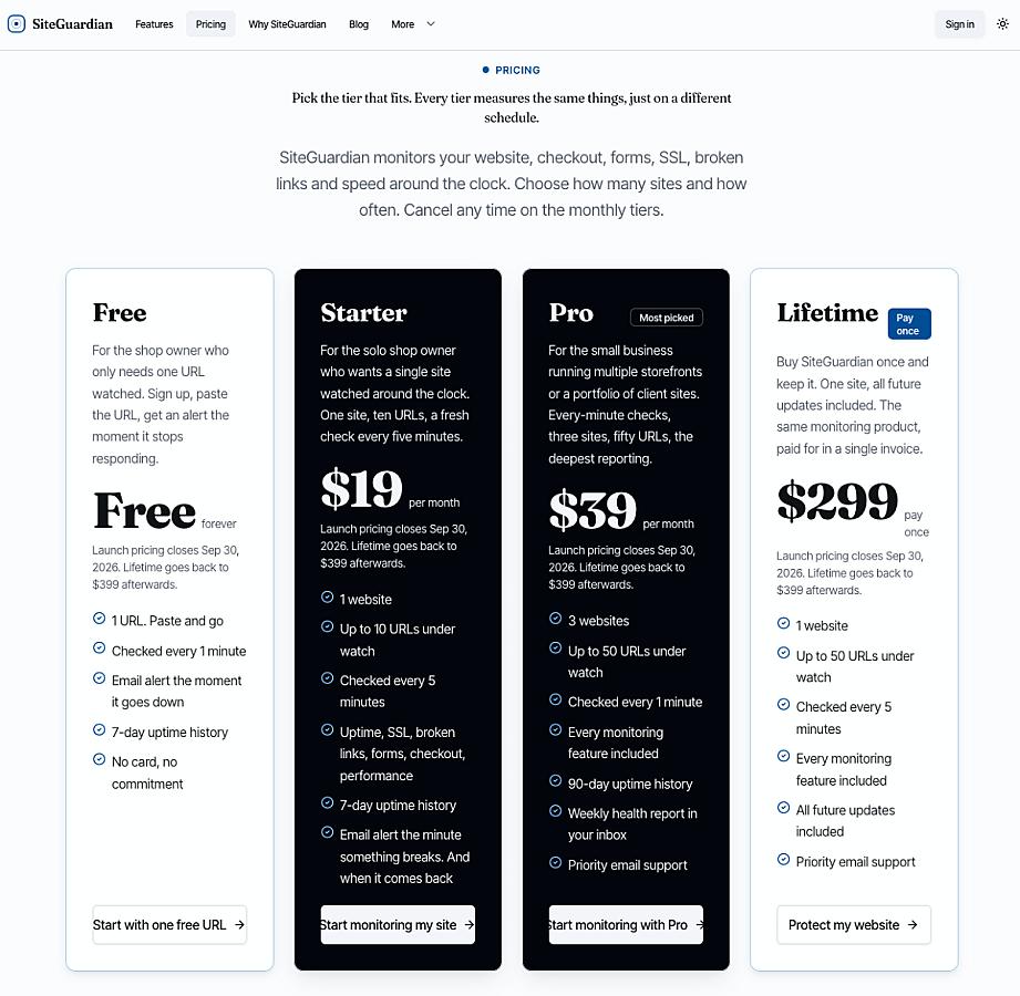 SiteGuardian screenshot 1