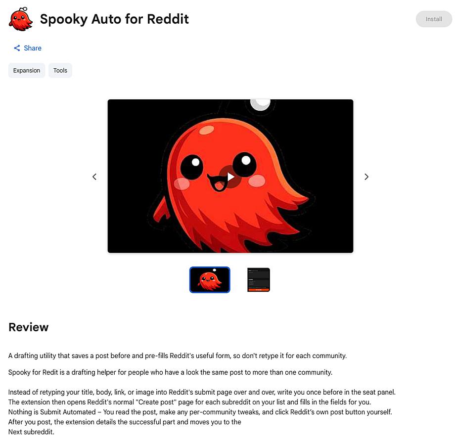 Spooky Auto for Reddit screenshot 1