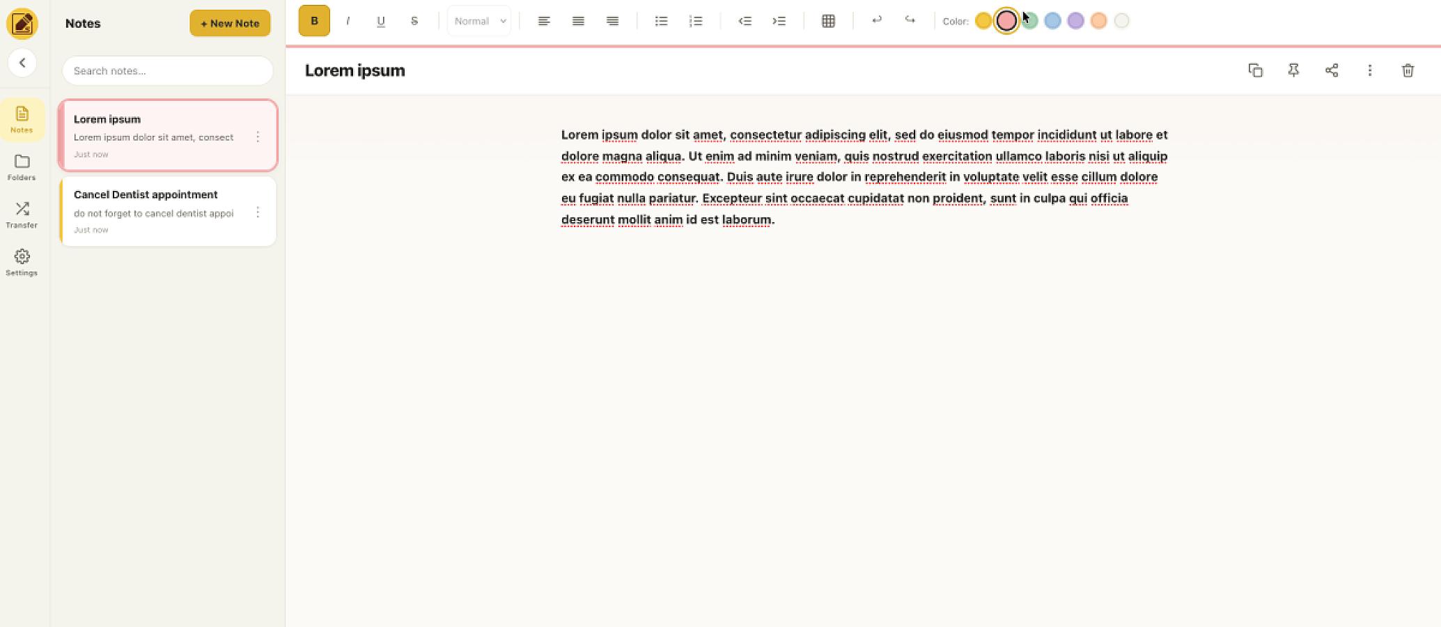 Sulata Note screenshot 1