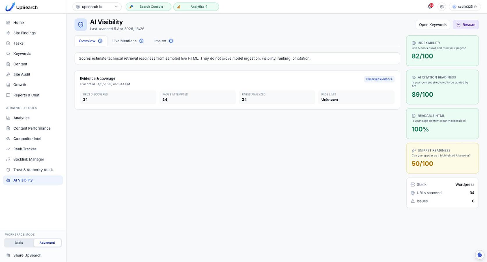 UpSearch screenshot 3